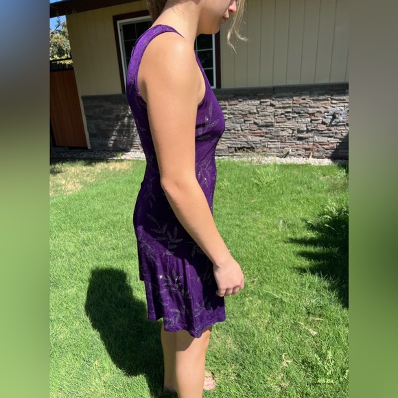 Vintage 90s Stretch Mini Dress - Picture 3 of 7